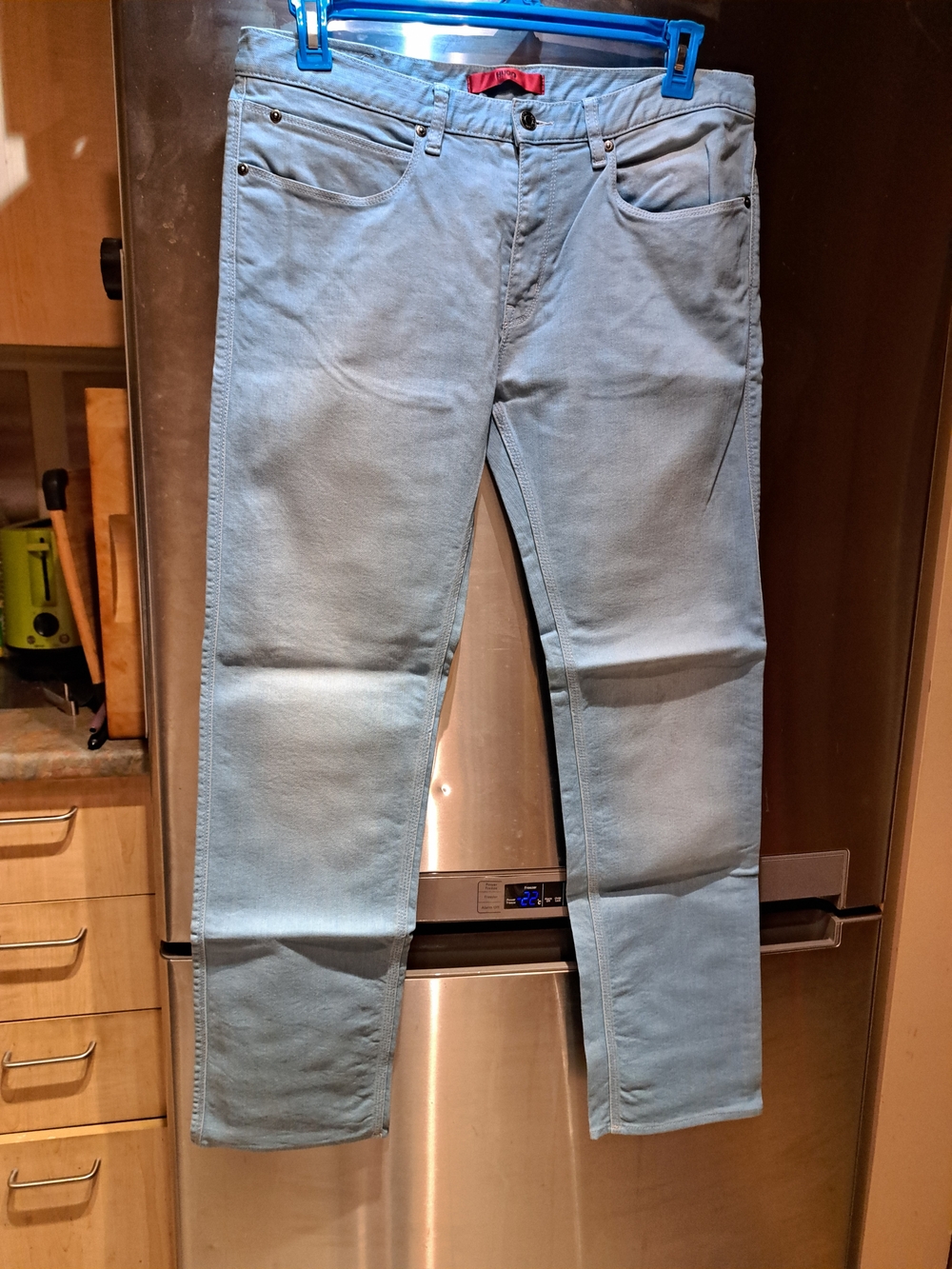Hugo Boss Light Blue Slim Straight Jeans